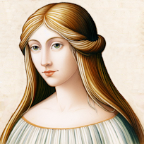 A portrait of Greda, mother of Alfred, Jerald and Thomas